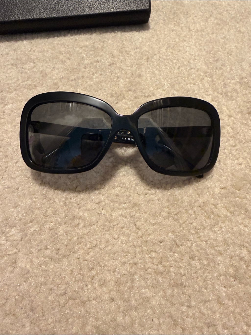 Burberry Black Oversized Women's Sunglasses